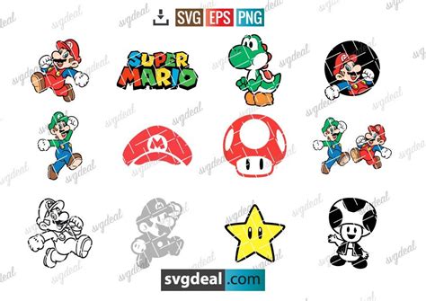 super mario cricut svg|√ 12 Free Super Mario SVG Files For You